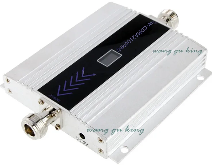 LCD Семейный 3G WCDMA 2100MHz 2100 60db усилитель сигнала мобильного телефона сотового крышка