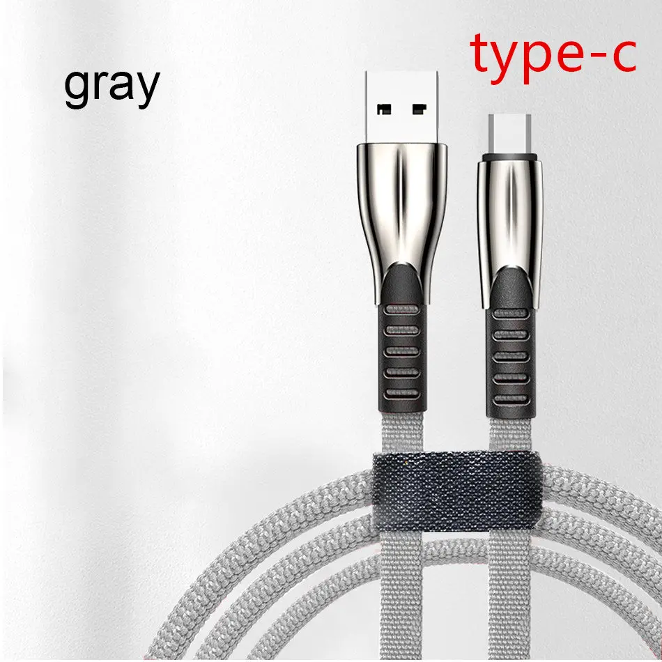 1 м 2 м 3 м 3 А Быстрая зарядка USB кабель type C зарядное устройство для samsung для huawei для Xiaomi Android мобильный телефон USB кабель для передачи данных и зарядки - Цвет: Gray