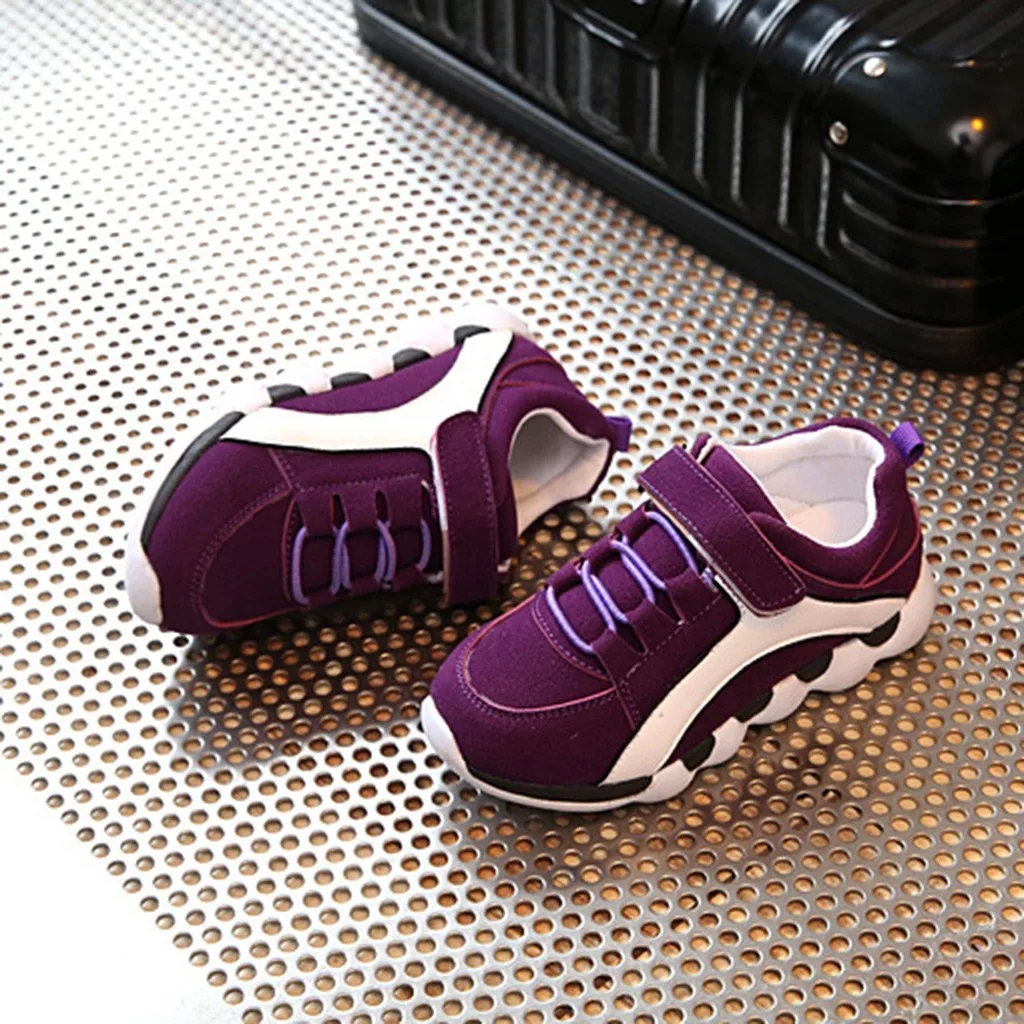 Kids Shoes For Baby Boys Girls Children's Casual Sneakers Air Mesh Breathable Soft Running Sports Pink Gray Lightweight | Детская