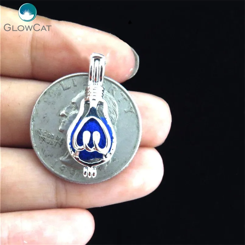 K391 5 шт./лот серебряные медные бусины клетка ночной Знак подвеска в форме лампы