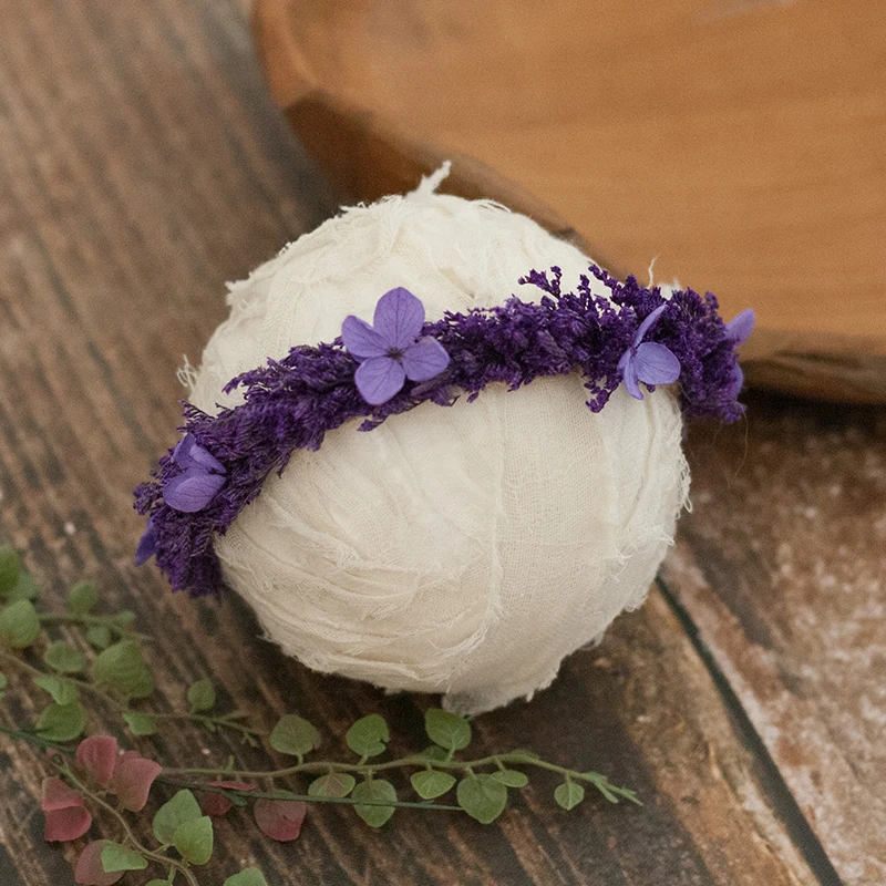 Newborn photography props headwear rainbow flower garland headdress baby photos headband hair ribbon | Детская одежда и обувь