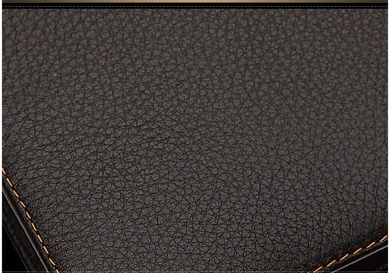 Мужской кошелек из натуральной кожи винтажный тонкий с зажимом для кредитных