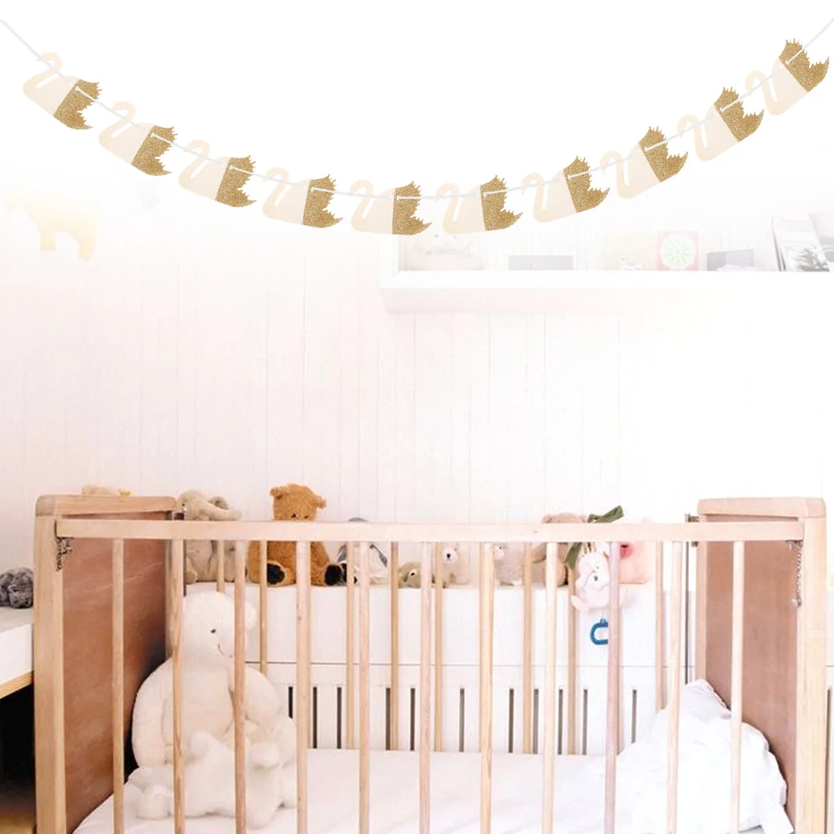 2 метра Блестящий деревянный лебедь в форме детского душа баннеры настенный