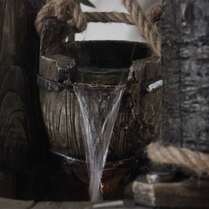 Большие напольные древних скала морской пейзаж фонтан водный сад романтическое