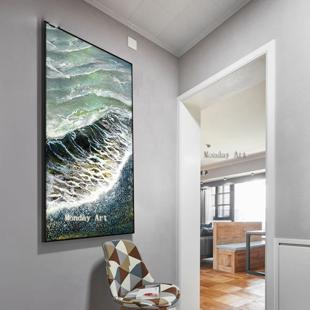 Современные картины маслом для живописи Картина на холсте красивый морской