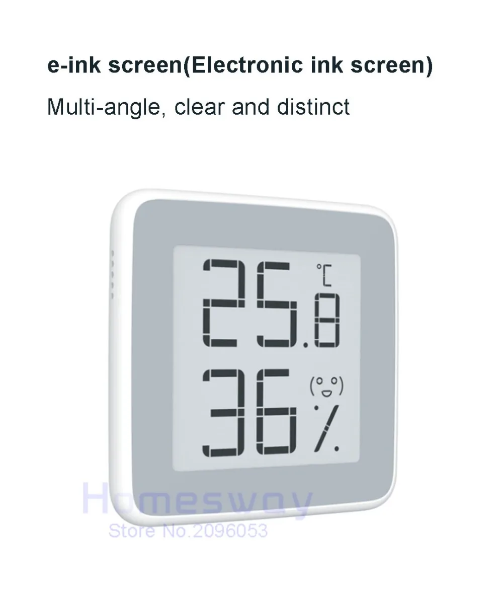 Xiaomi Miaomiaoce термометр датчик температуры и влажности E-ink экран цифровой измеритель влажности высокоточный датчик ЖК-экран