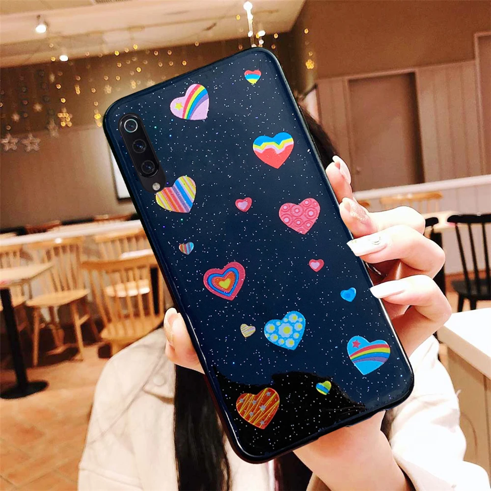 Case For Samsung Galaxy A50 soft crystal Rainbow Love A40 A30 A70 A20 A10 A60 A80 M10 M20 Cover |
