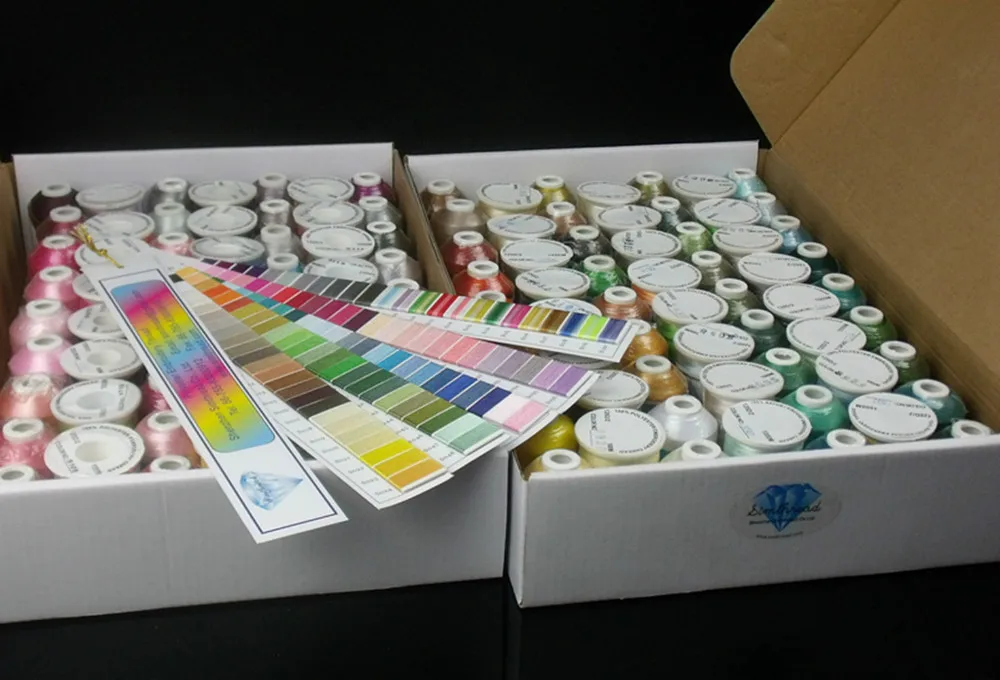 Simthread 120 цветов компьютерная машинная вышивка 100% трилобальный полиэстер 1000 м *