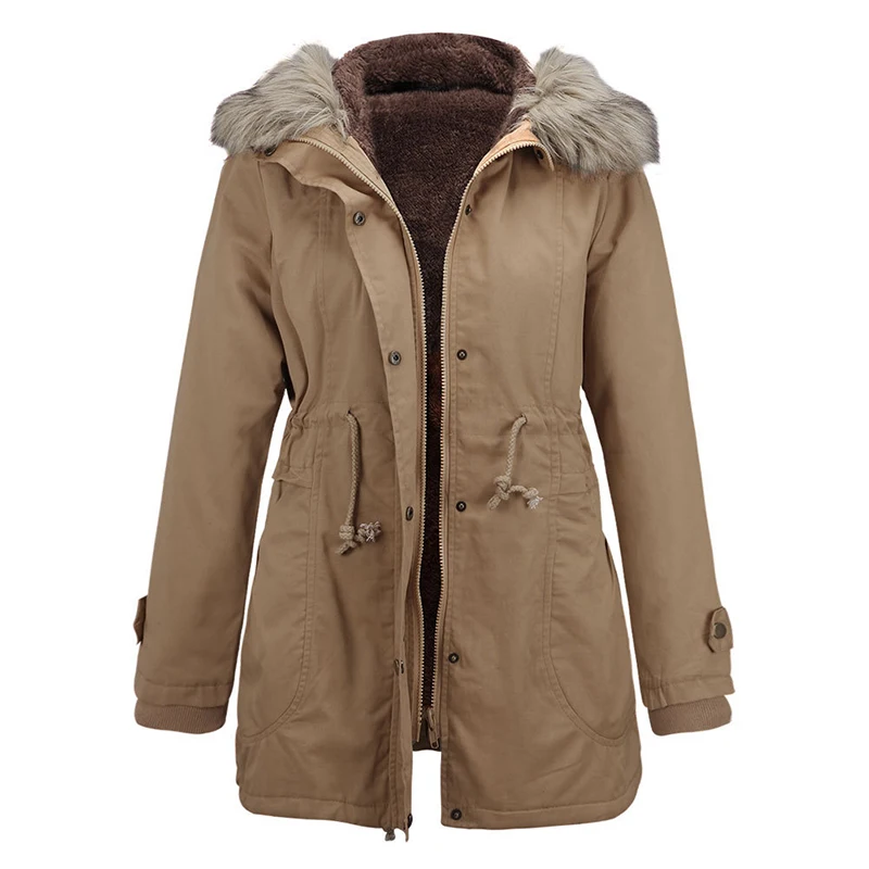 2018 Для женщин Зимний пуховик Длинные пальто парки натуральный меховой воротник