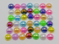 1000 mixed color luster ab acrylic round half pearl 6mm flatback beads scrapbook craft