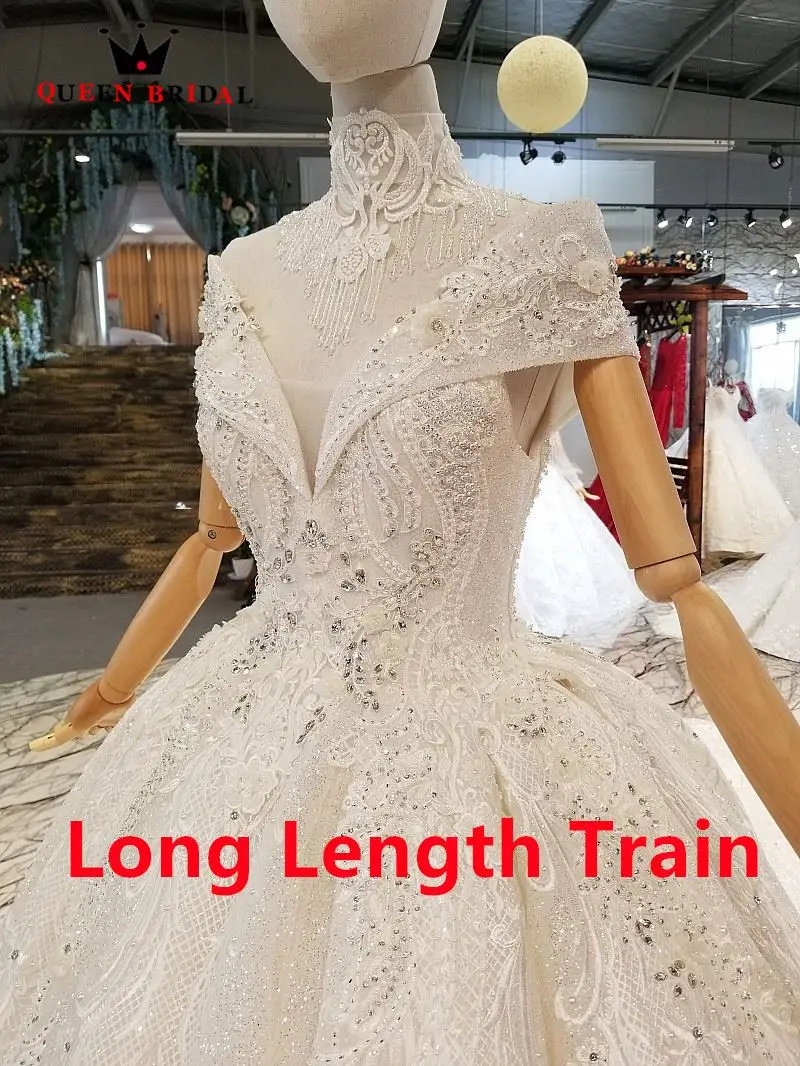 Новое поступление, Vestido De Noiva, бальное платье на заказ, милое винтажное свадебное платье, королевское свадебное платье, WD156 - Цвет: Long Length Train