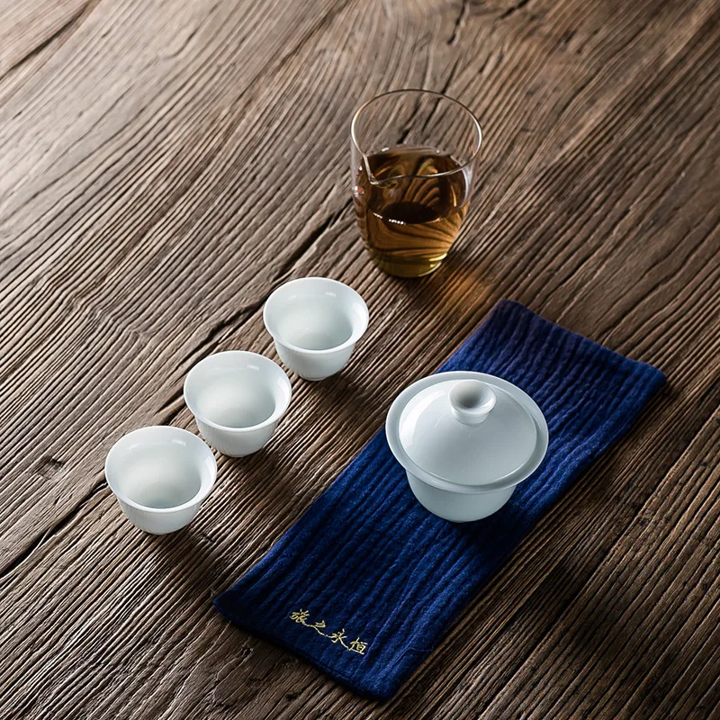 TANGPIN керамические чайники, чайники gaiwan, китайские чайные чашки, портативный чайный набор для путешествий с сумкой для путешествий