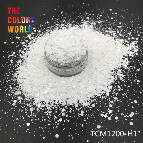 TCT-193 Шестигранная форма металлический обычный цвет лак для ногтей для дизайна ногтей DIY Украшение для тела макияж FacePainting Руководство DIY - Цвет: TCM1200-H1   50g