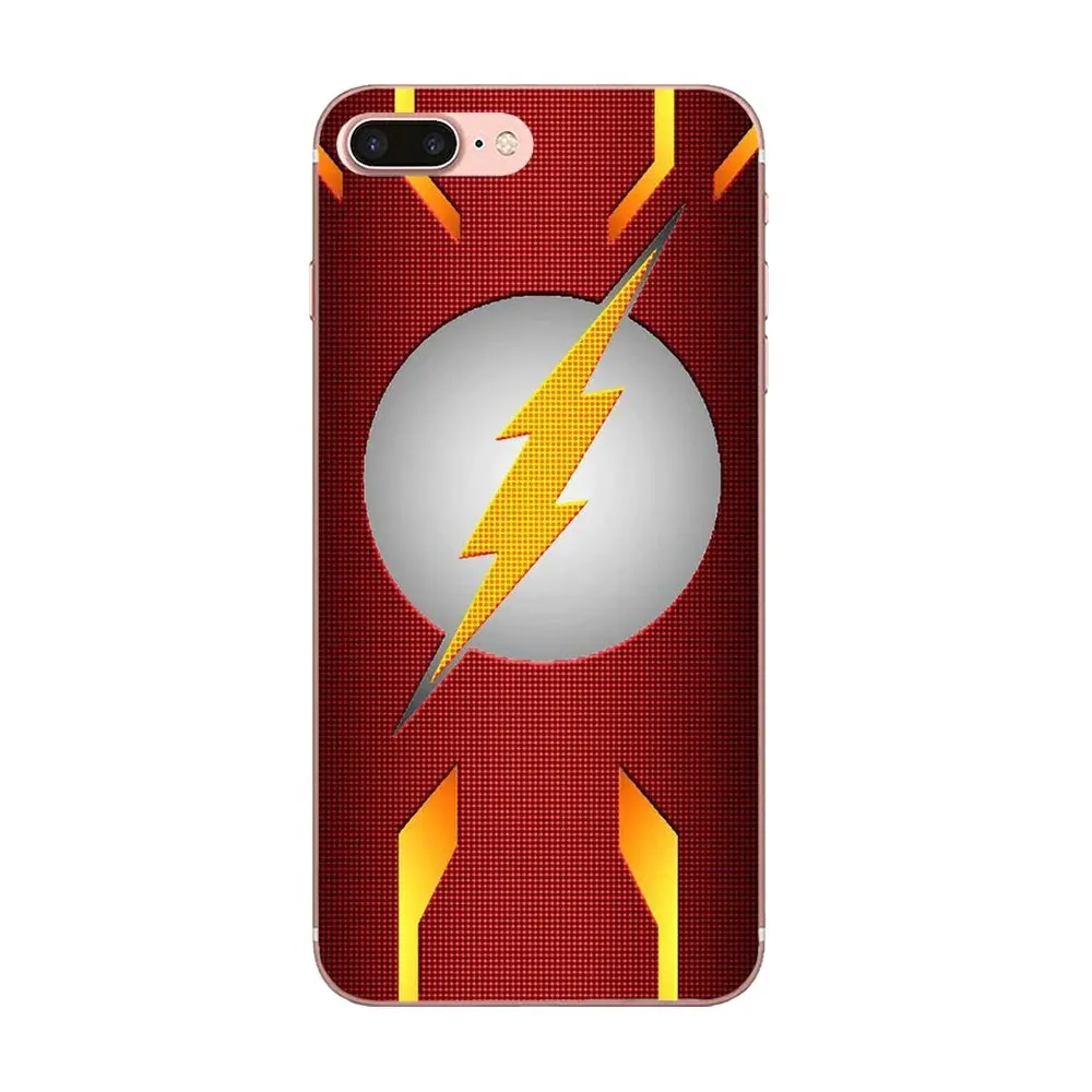 Супер герой флэш DC Comics логотип для Xiaomi Mi3 Mi4 Mi4C Mi4i Mi5 Mi 5S 5X6 6X A1 Max Mix 2 Note 3 4 TPU печать |