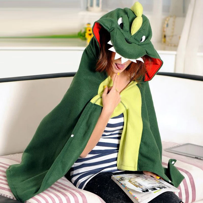 Хит продаж милая мягкая плюшевая накидка с динозавром из мультфильма Мой сосед