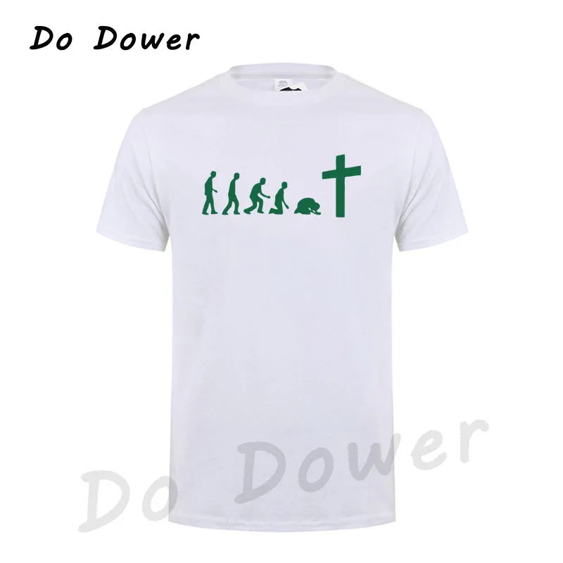 White 6 God Is Love Jesus Is Wonderful Team Jesus Evolution Real men Pray футболка христианский Иисус религиозная вера Христос Футболка - Цвет: White 6