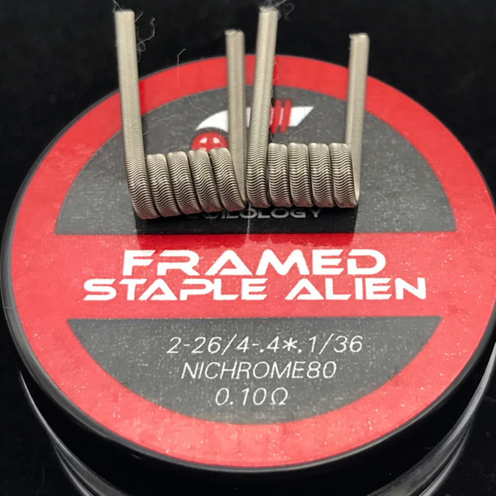Coilology обрамленные Alien Ni80 Clapton катушки для RDA Attomizer DIY металлическая проволока