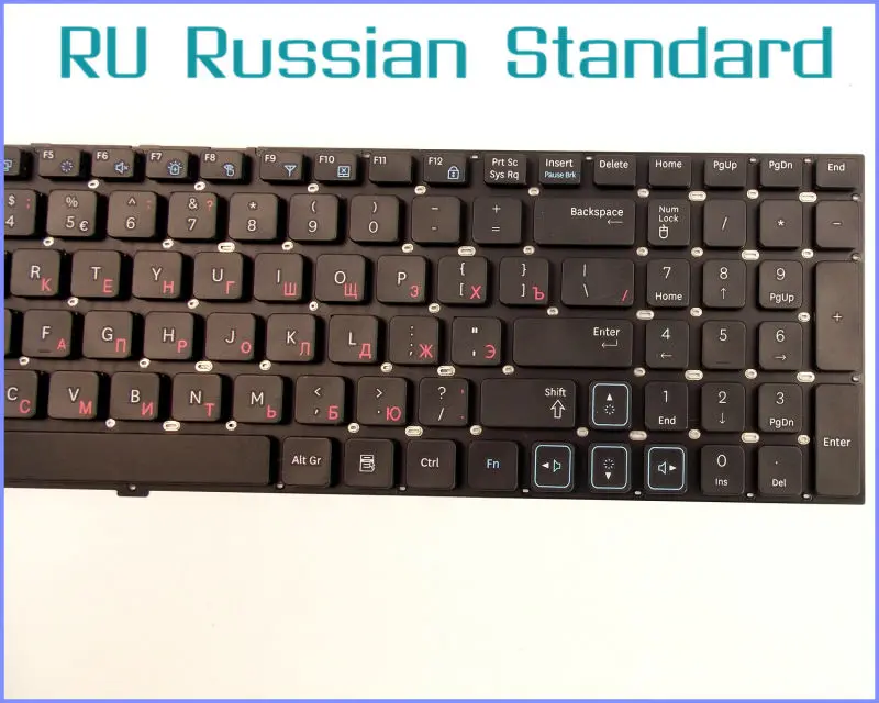 Русская версия RU Клавиатура для ноутбука Samsung RC512 RV518 RC520 RC510 RC530 S3511 E3511|russian keyboard