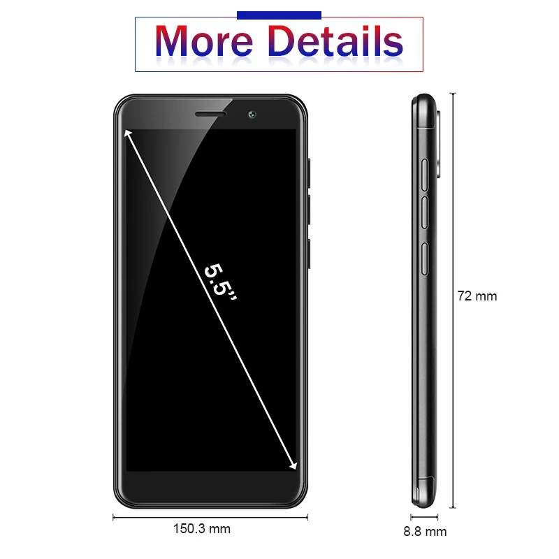 Cubot J3 Pro Android go 18:9 полный экран 1 Гб 16 5 дюймов MT6739 четырехъядерный смартфон 13 МП + 2