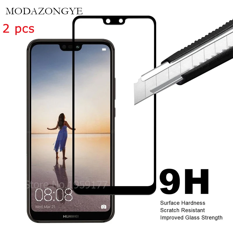 2 шт закаленное стекло для Huawei P20 Lite защита экрана P20Lite полное покрытие|glass for