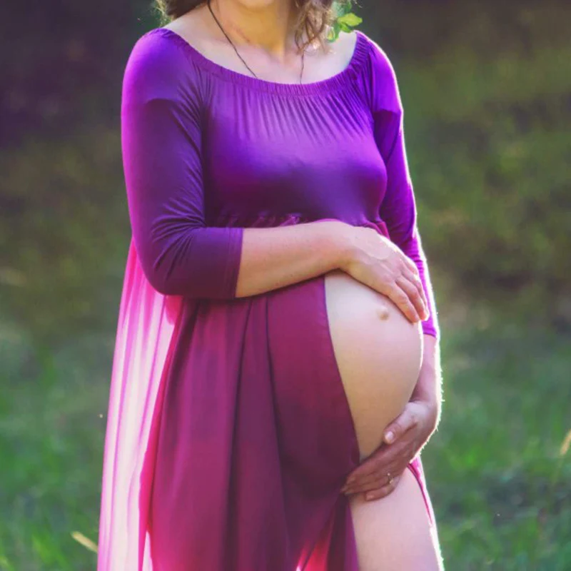 Летние фотографии для беременных реквизит тянущиеся Сексуальные Платья макси