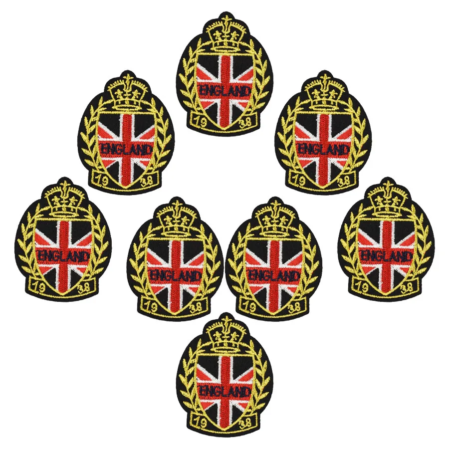 10 шт. английские значки нашивки для одежды железная аппликация вышивка швейные