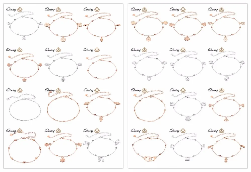 QIMING, сексуальный браслет на лодыжку, цепочка на ногу, Pulsera Tobillo, для женщин, Halhal, золото, серебро, этнические бусины, очаровательные ювелирные изделия для ног