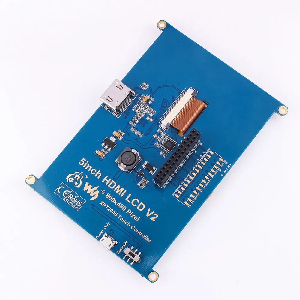 5 дюймов ЖК HDMI сенсорный экран дисплей TFT 800*480 панель модуль GPIO драйвер для Raspberry Pi практичный хорошее качество
