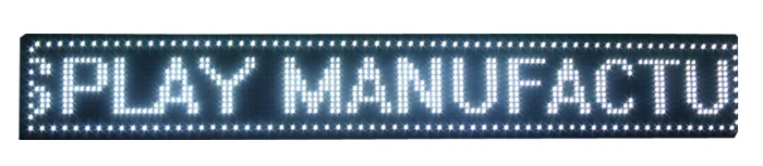 Яркий белый светодиодный текстовый знак p10 led 16*96 точечная Матрица Белый