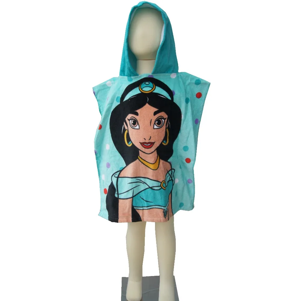 Disney маленькая Русалочка Ариэль и камбала малыша с капюшоном банное полотенце халаты для девочек обертывание покрытие для душа пляжное полотенце