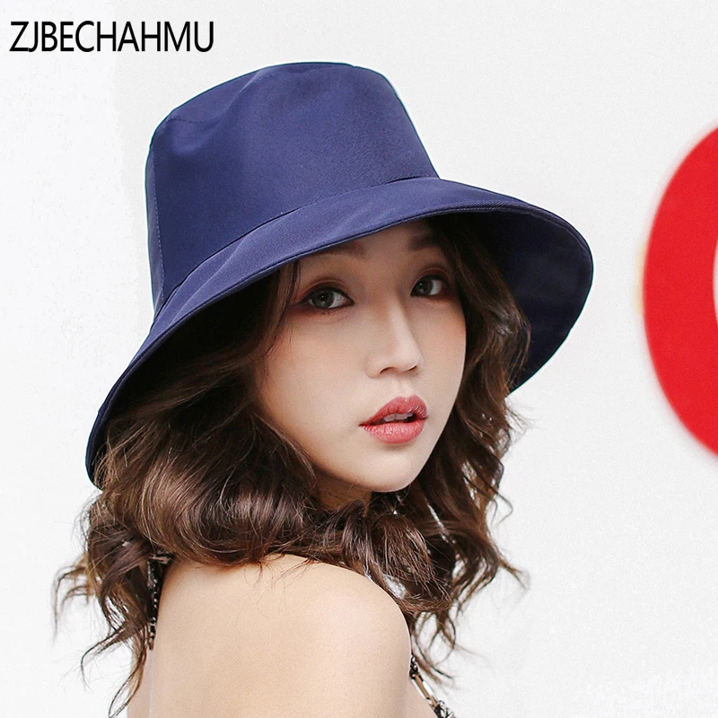 ZJBECHAMU Шапки модные Винтаж элегантный сплошной Полиэстер шляпа от солнца Лидер