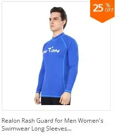 REALON Rashguard мужские и женские купальники с длинными рукавами Топ UPF 50+ Xspan с короткими рукавами Солнцезащитная рубашка кайтсерфинга купальник для дайвинга