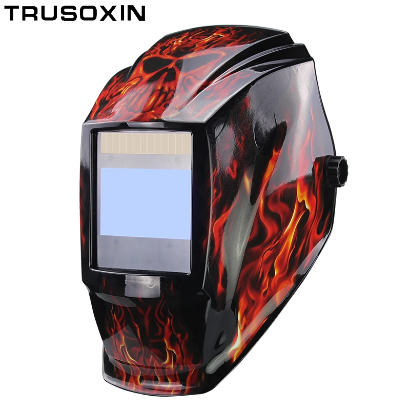 

Rechangeable Battery 4 Arc Sensor Big View Solar Auto Darkening/Shading Grinding/Polish Welding Helmet/Welder Goggles/Mask/Cap