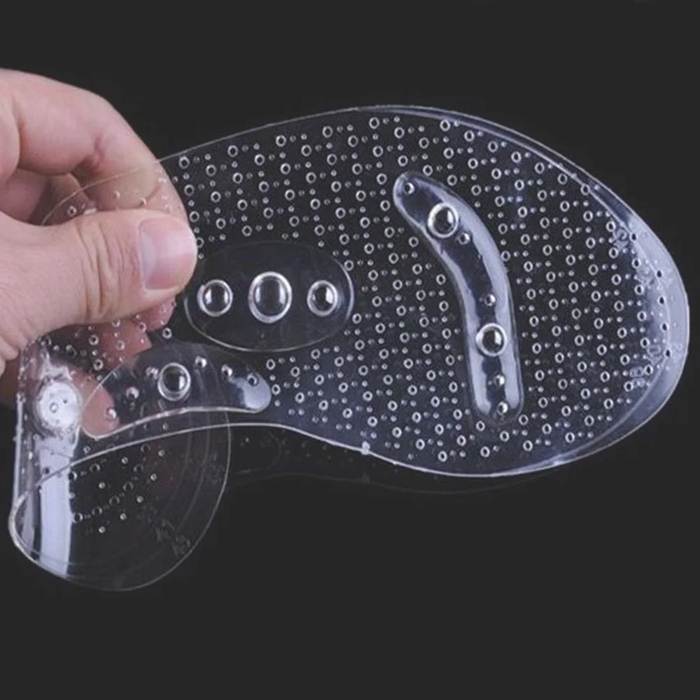 Women Men Slimming Insoles Orthosis Foot Care Massage Healthy Soft Therapy Transparent PVC Breathable Magnetic Anti-Fatigue | Обувь