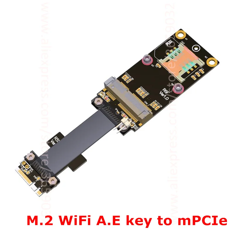 M.2 Wi-Fi A.E ключ к Мини pci e mPCIe беспроводная сетевая карта удлинитель адаптер mini pcie pci-e