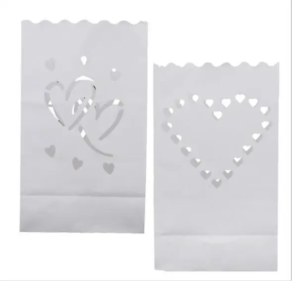 Фестиваль фонарь сердце чайный свет держатель Luminaria Бумажный Фонарь Свеча Сумка