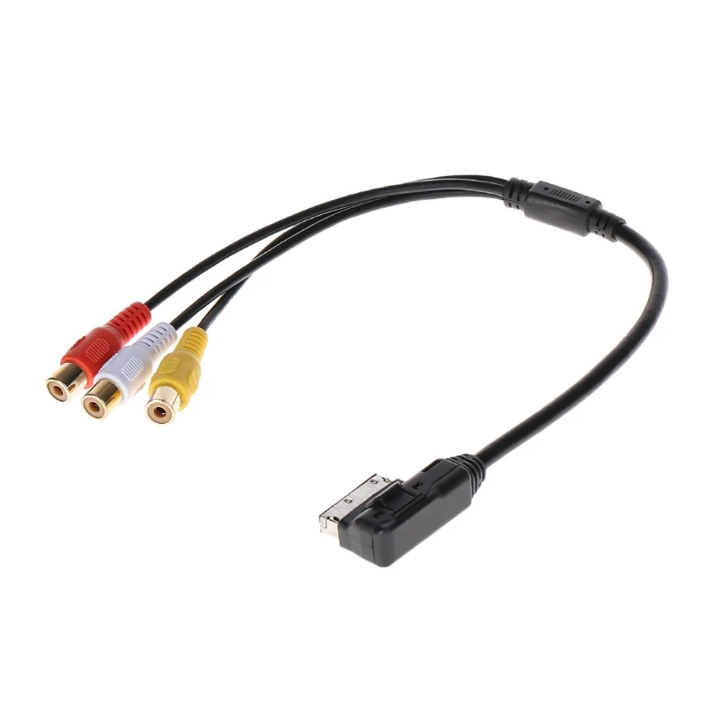 AMI до 3 RCA Phono Аудио Видео Музыка AV видео кабель для Audi A3 A6 A8 Q7 S7 | Автомобили и