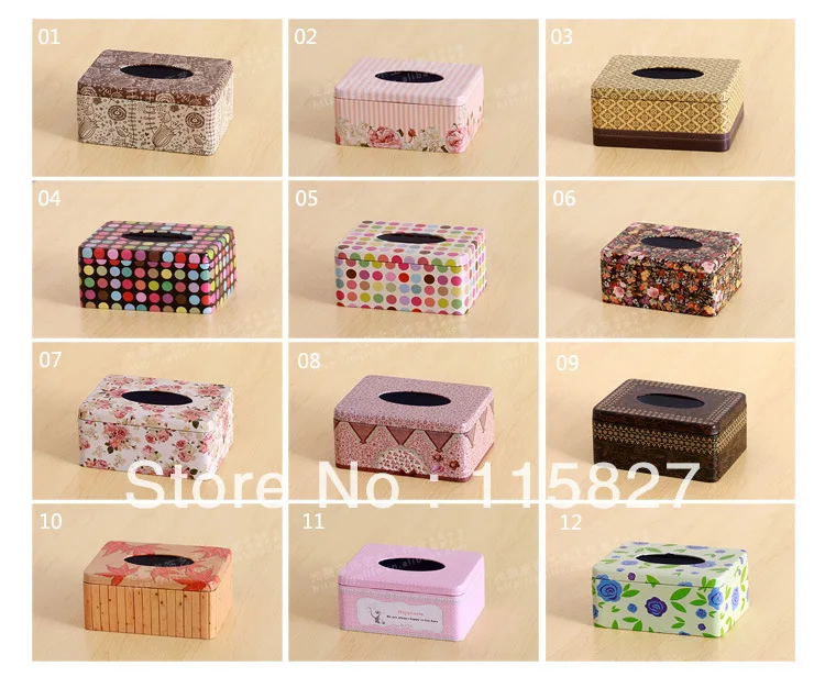 Бесплатная доставка! Корейский Стиль чехол для салфеток креативный железный