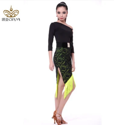 Платье для латиноамериканских танцев откровенное платье с бахромой и девушек