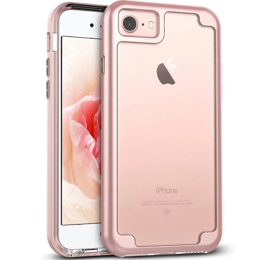 Luxury Beauty Clear Transparen Hybrid Case Hard Frame Silicone TPU Protection for iPhone 7 Plus+Phone Soft Film | Мобильные телефоны