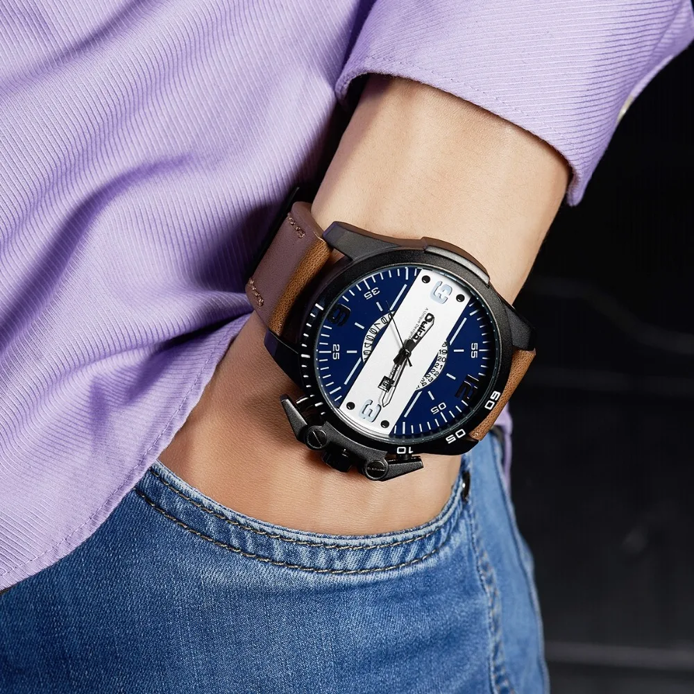 Oulm люксовые брендовые военные часы мужские модные повседневные спортивные