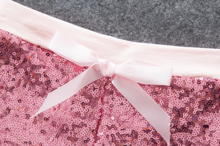Free shipping Kids summer sequined bow shorts Children's sequin short pants Child clothing garments wear | Детская одежда и