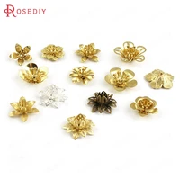 2716620pcs 3d flowers plum flower beads caps spacer diy jewelry findings accessories more styles can picked
