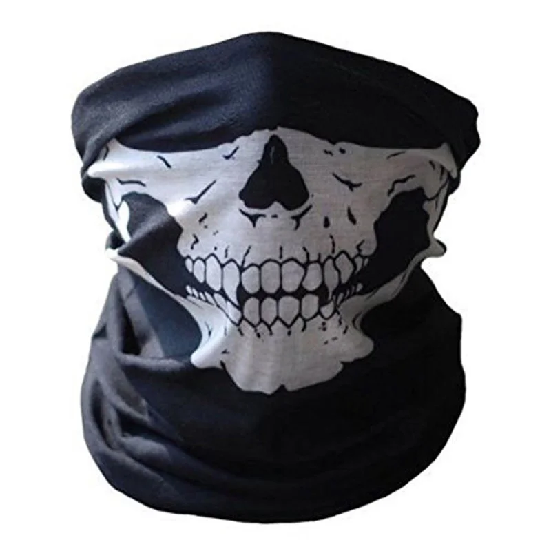 

New Skull Bandana Bike Camouflage Tube Neck Face Mask Headscarf Sport Headband Pick Skull Print Bandanas 10X