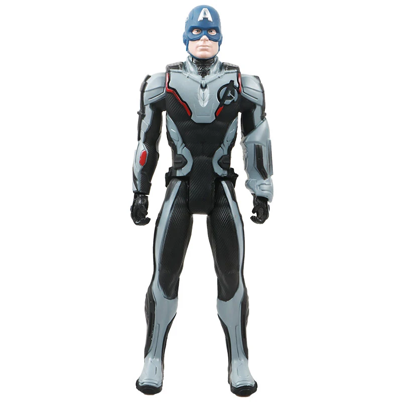 New captain no box 30 см Marvel Мстители 4 конечная игра игрушка танос Халк человек паук Железный человек Тор Росомаха Черная пантера Веном фигурка ребенка - Цвет: New captain no box