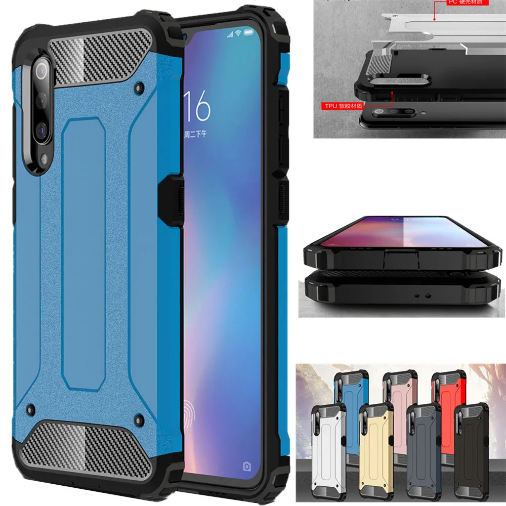 Для Xiaomi 9 9se 8 чехол Гибридный армированный жесткий для телефона Redmi 7 6 Note 5 pro 8T Coque
