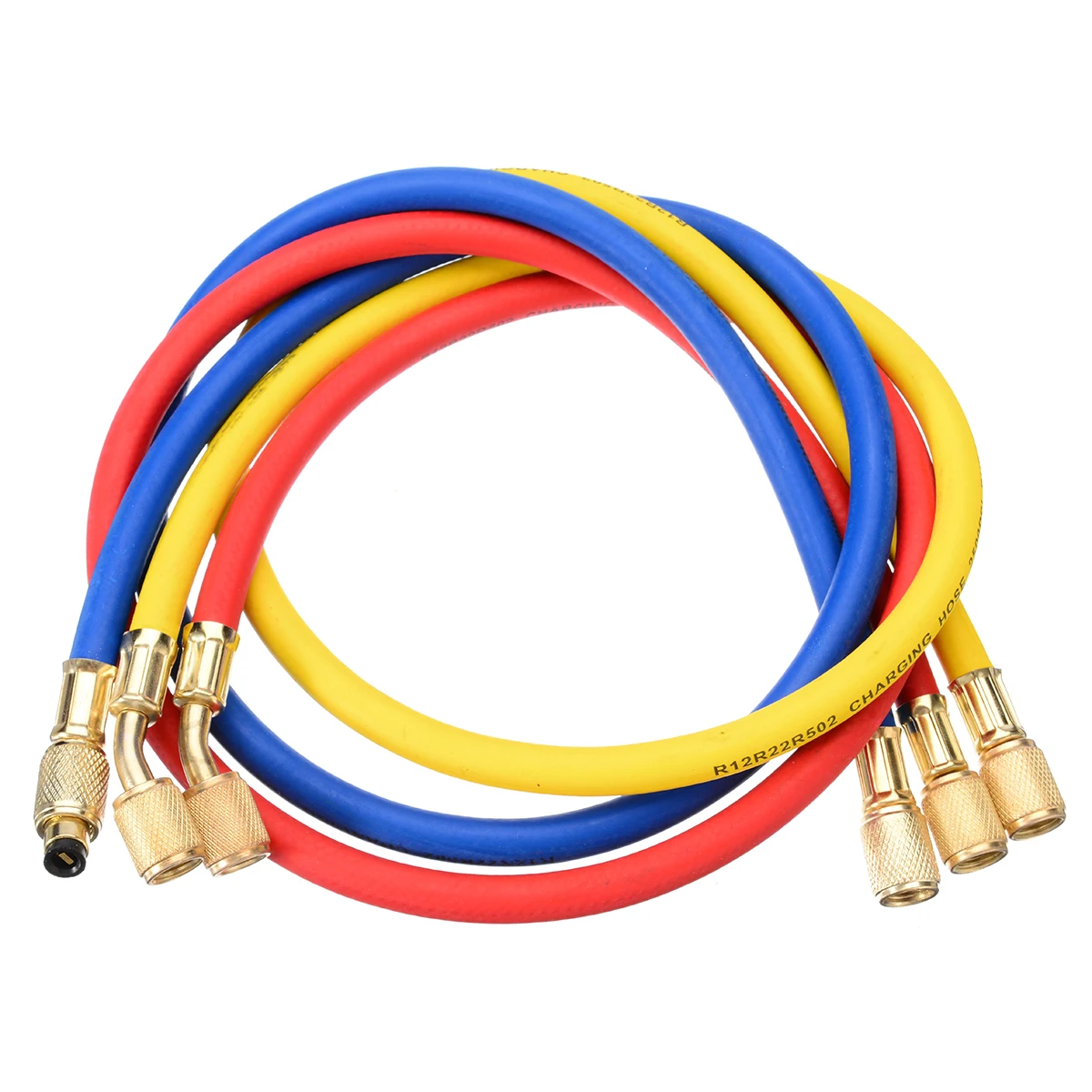 3 шт. R134a R22 R410a 1,5 м холодильные зарядные шланги 1/" SAE женский манометр набор для кондиционера красный/синий/желтый