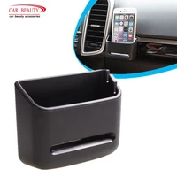 Car Storage Box For Coin Card Mobile Phone Holder Auto Interior Supplies Sundries Bracket Soft PVC Car Organizer Box Accessories