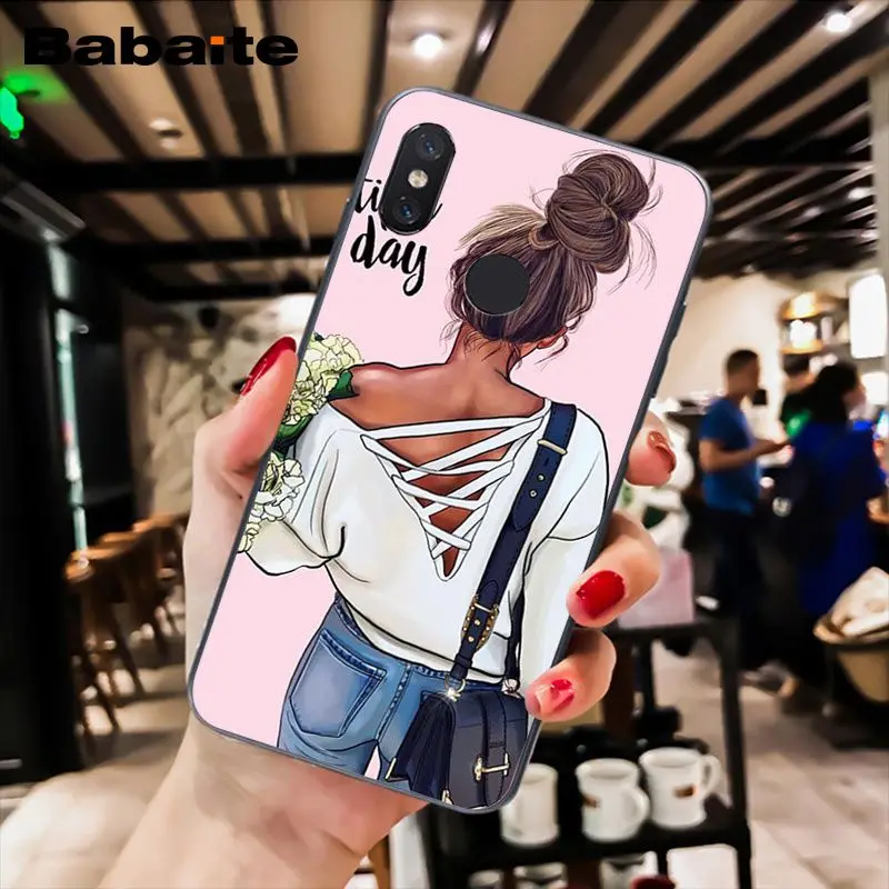 Babaite VOGUE Рождественский чехол для телефона принцессы девушки босса кофе Xiaomi MiA1 A2