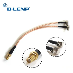 Dlenp SMA-K jack к 2X TS9 Male Разделитель RG316 коаксиальный кабель для Huawei USB-модема длиной 15 см